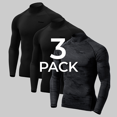 테슬라(TSLA) [1+1+1] CQR 테슬라 사계절 기능성 모크넥 컴프레션 긴팔 티셔츠 베이스레이어