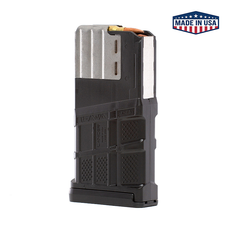 랜서(Lancer Systems) 랜서 L7AWM .308/6.5mm 20발 들이 탄창 (불투명/블랙)