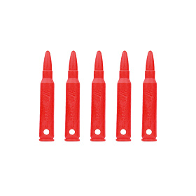 스트라이크 인더스트리(Strike Industries) 스트라이크 인더스트리 5.56X45mm 더미탄 5개 세트 (레드)