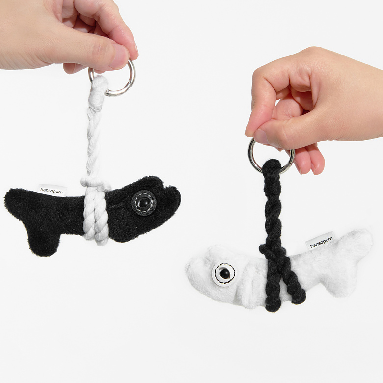 한소품(Hansopum) 한소품 액박이 오방명태 인형 키링