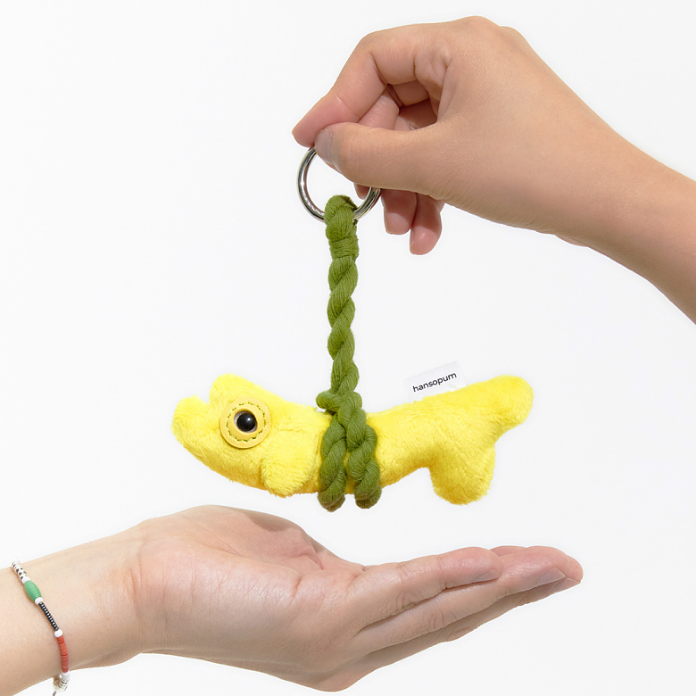 한소품(Hansopum) 한소품 액박이 오방명태 인형 키링