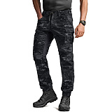 CQR 스쿼드 스판 카모 아웃도어 립스탑 카고 조거팬츠