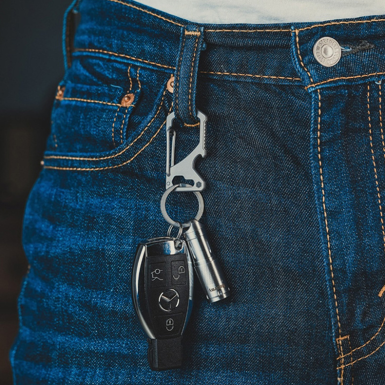 키유니티(KEY UNITY) 키유니티 KM05 티타늄 멀티툴 카라비너 키체인