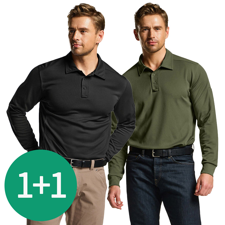 씨큐알(CQR) [1+1]CQR 택티컬 폴로 카라 아웃도어 등산 긴팔 티셔츠