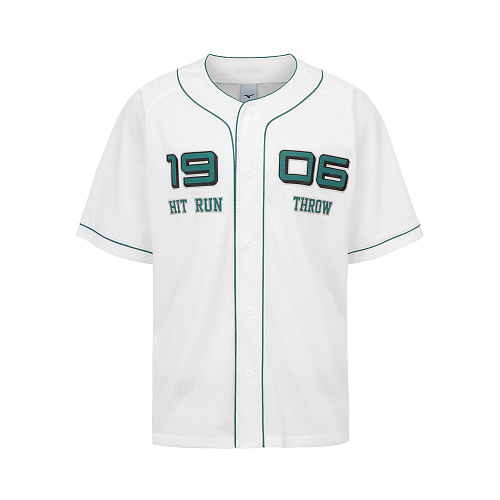 미즈노(MIZUNO) CQR 미즈노 반팔 메쉬 야구 유니폼 32YE415048