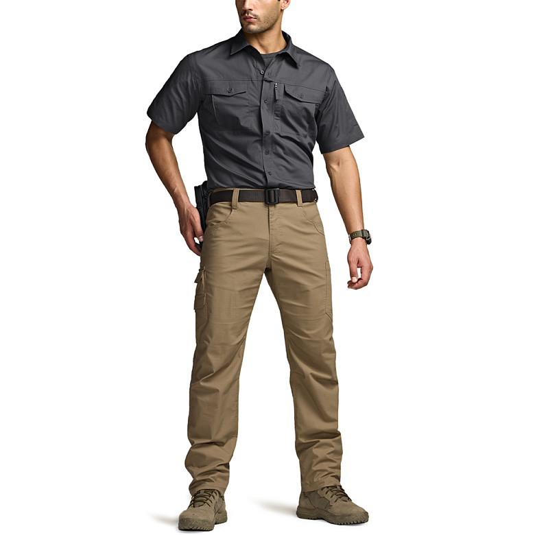 씨큐알(CQR) [1+1]CQR 스판 아웃도어 택티컬 포켓 반팔셔츠