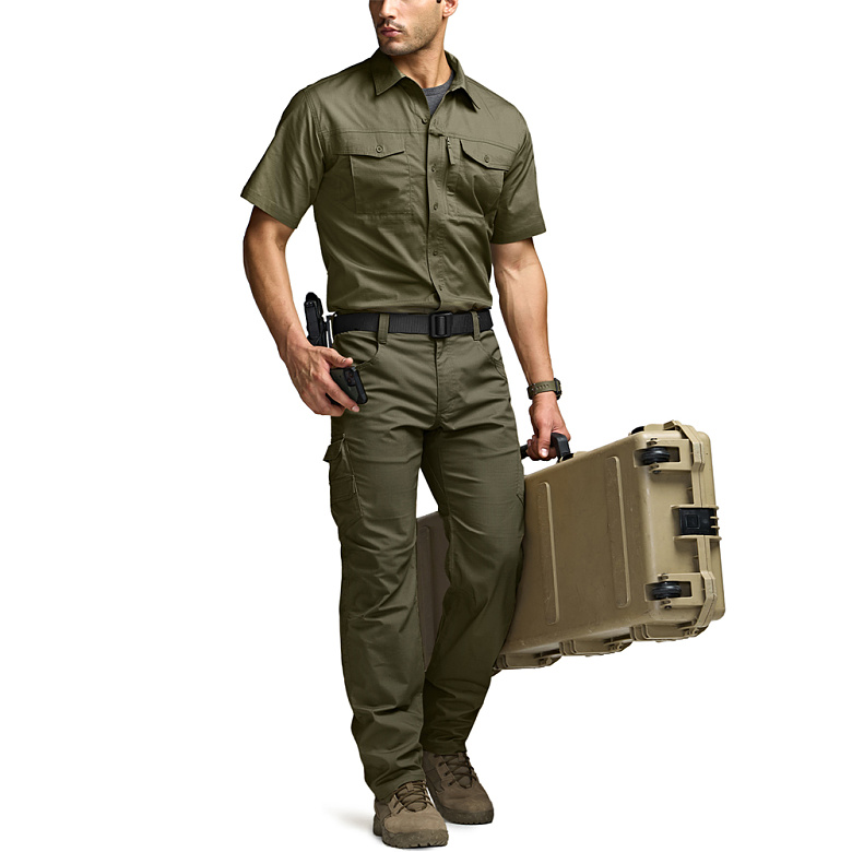 씨큐알(CQR) [1+1]CQR 스판 아웃도어 택티컬 포켓 반팔셔츠