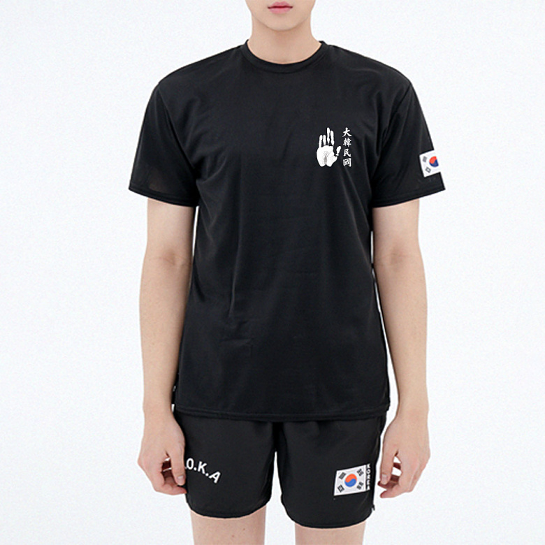 군화와고무신(gunhwawa gomusin) 군화와고무신 안중근 의사 손 쿨링 반팔 티셔츠 RT003