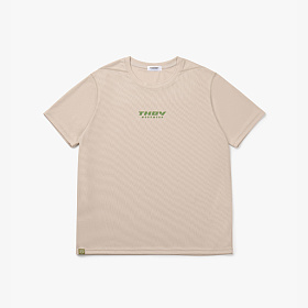 데어바이(THEREBY) 데어바이 B1 무시접 기능성 로고 반팔 티셔츠 SAND