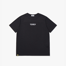 데어바이(THEREBY) 데어바이 B1 무시접 기능성 로고 반팔 티셔츠 BLACK