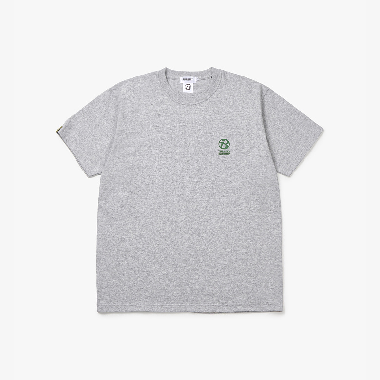 데어바이(THEREBY) 데어바이 B1 시그니처 면 반팔 티셔츠 GRAY