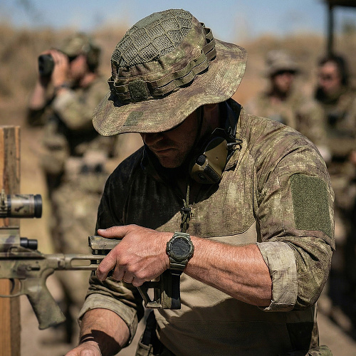 씨큐알(CQR) CQR 센티넬 아웃도어 벤틸레이션 카모플라쥬 부니햇