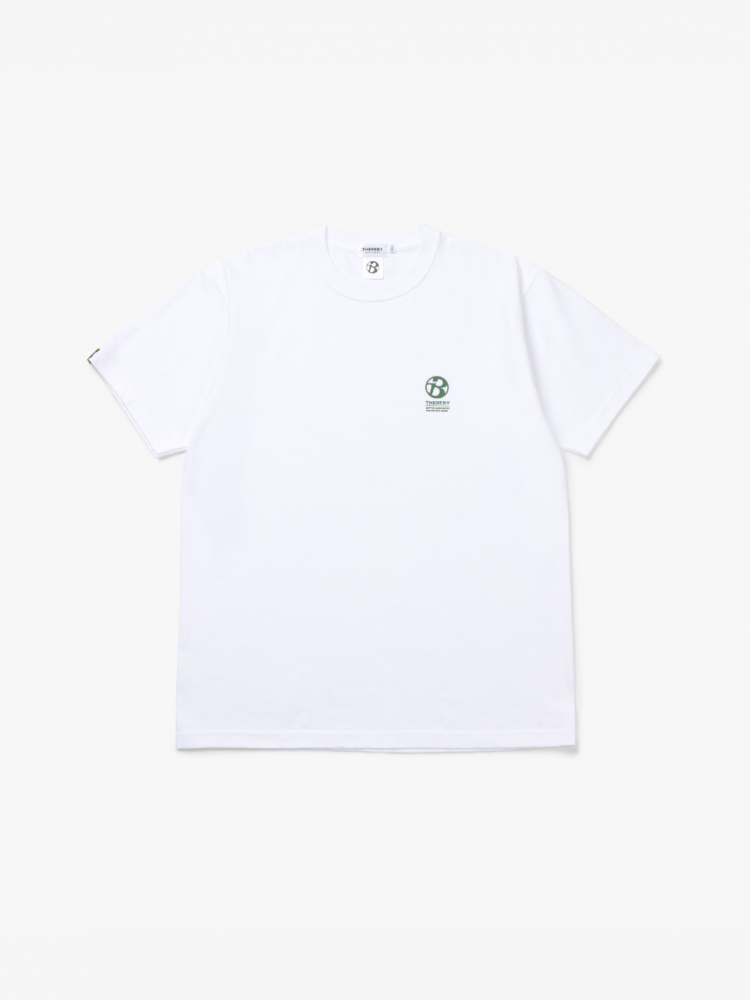 데어바이(THEREBY) B1 데어바이 시그니처 면 반팔 티셔츠 WHITE