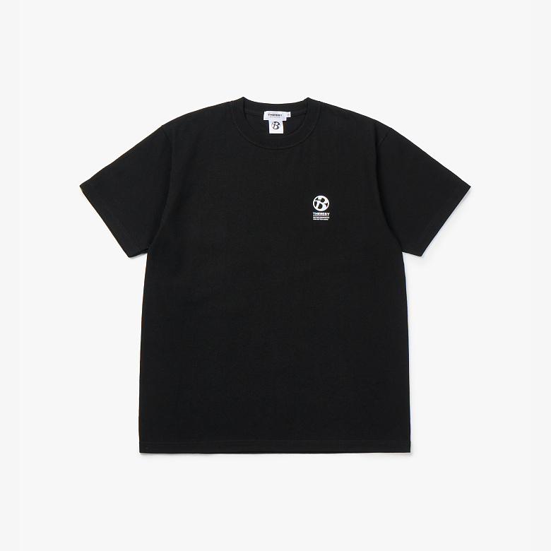 데어바이(THEREBY) 데어바이 B1 시그니처 면 반팔 티셔츠 BLACK