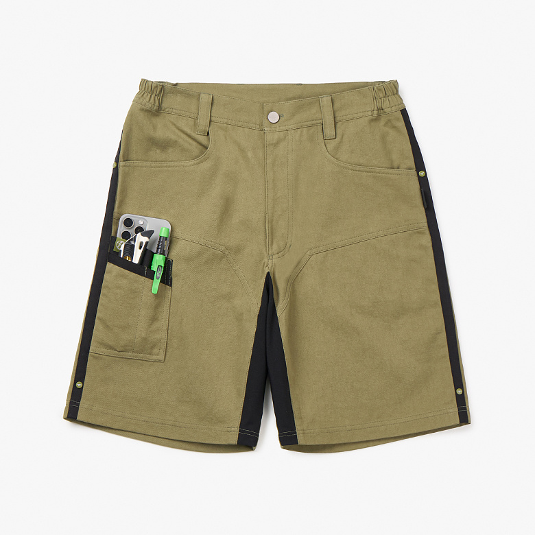데어바이(THEREBY) 데어바이 B1 에센셜 워크 숏 팬츠 (올리브)