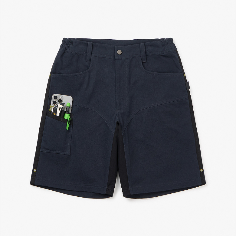 데어바이(THEREBY) 데어바이 B1 에센셜 워크 숏 팬츠(네이비)