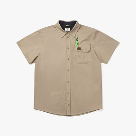 데어바이(THEREBY) 데어바이 BEIGE 더블 포켓 하드 워크 셔츠