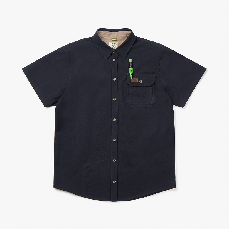 데어바이(THEREBY) 데어바이 NAVY 더블 포켓 하드 워크 셔츠