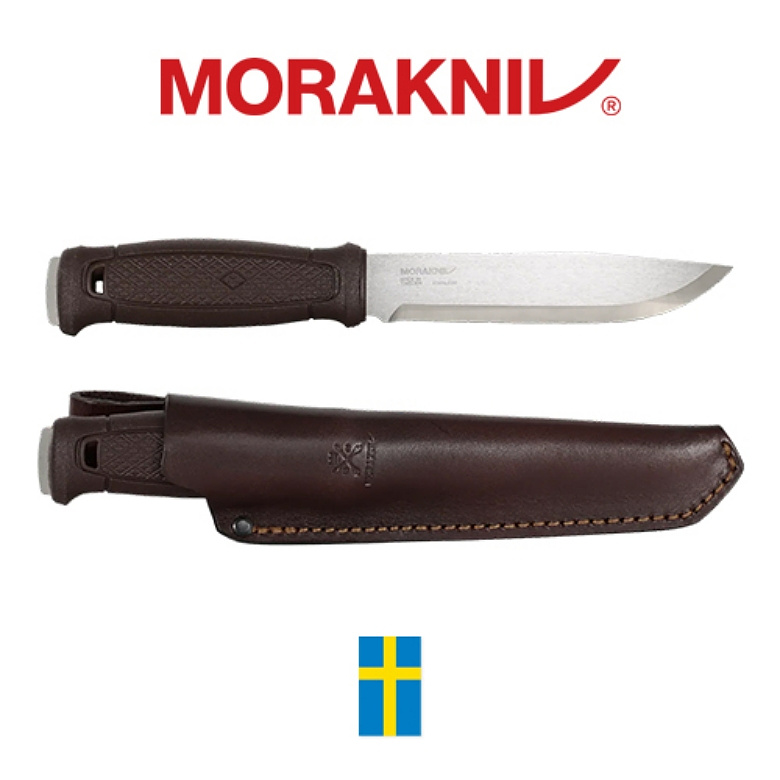 모라 나이프(Morakniv) 모라나이프 가버그 그랜드 스테인레스강 가죽쉬스 브라운