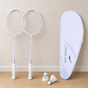 아리프(ALEAF) 프로스펙스 배드민턴라켓 PRIMARY-300WH 채2+셔틀콕+가방 세트 카본