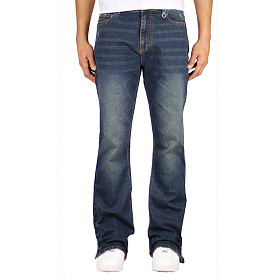 하이퍼데님(HYPERDENIM) 하이퍼데님 다크 블루 플레어 지퍼 진