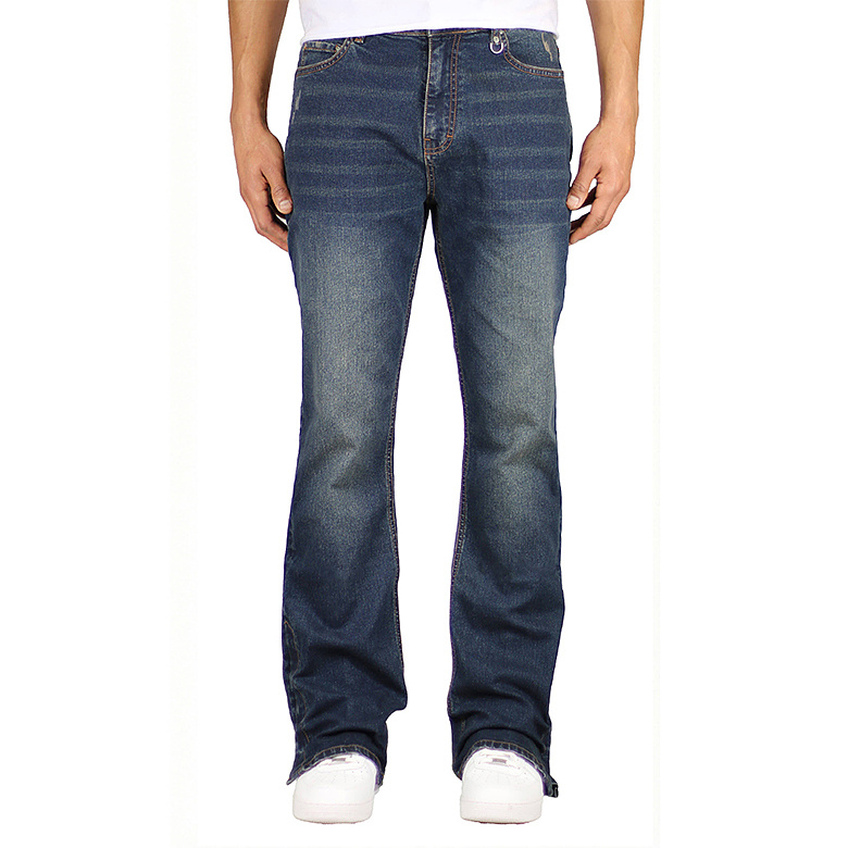 하이퍼데님(HYPERDENIM) 하이퍼데님 다크 블루 플레어 지퍼 진