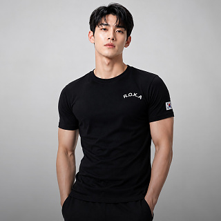 밀리브로(Milibro) 머슬핏 로카 티셔츠 RT004