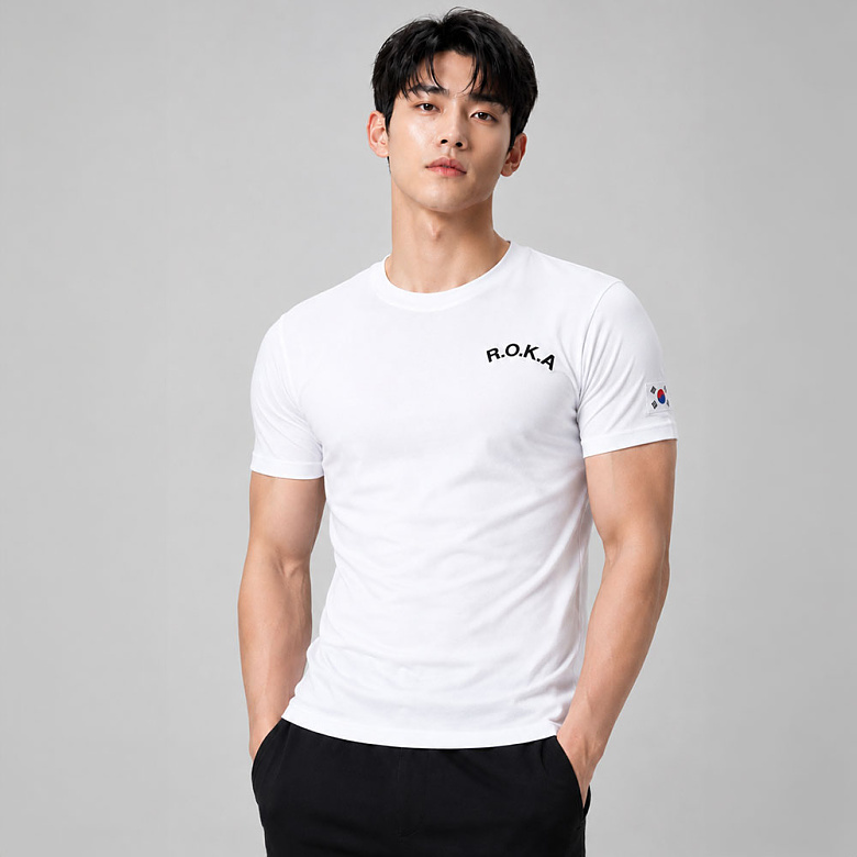 밀리브로(Milibro) 머슬핏 로카 티셔츠 RT004