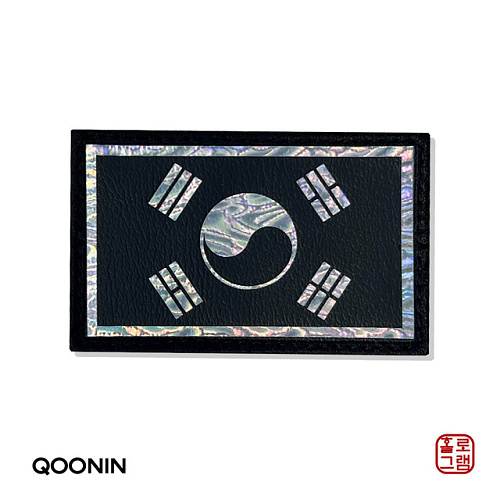 쿠닌(QOONIN) 쿠닌 태극기 자개 나전칠기 스타일 홀로그램 패치 와펜