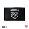쿠닌 KOREA 호랑이 사각형 자개 나전칠기 스타일 홀로그램 패치 와펜