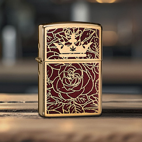 지포(Zippo) 지포 47108 골드 로즈 퀸