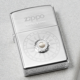 지포(Zippo) 지포 라이터 럭키스톤 (화이트)