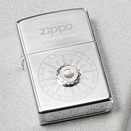 지포(Zippo) 지포 라이터 럭키스톤 (화이트)