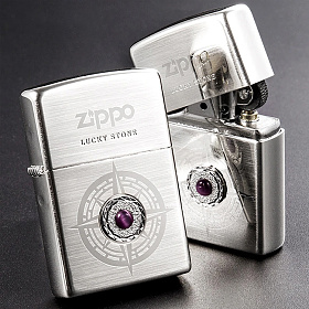 지포(Zippo) 지포 라이터 럭키스톤 (바이올렛)