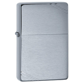 지포(Zippo) 지포 라이터 230 사선 디자인 빈티지 크롬 (무광)