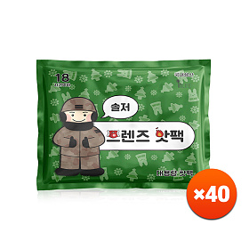 기타브랜드(ETC) 국내생산 솔저 프렌즈 대용량 핫팩 150g 40개 포켓형 손난로