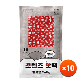 기타브랜드(ETC) 국내생산 프렌즈 대형 방석핫팩 240g 10개 엉뜨 온열핫팩
