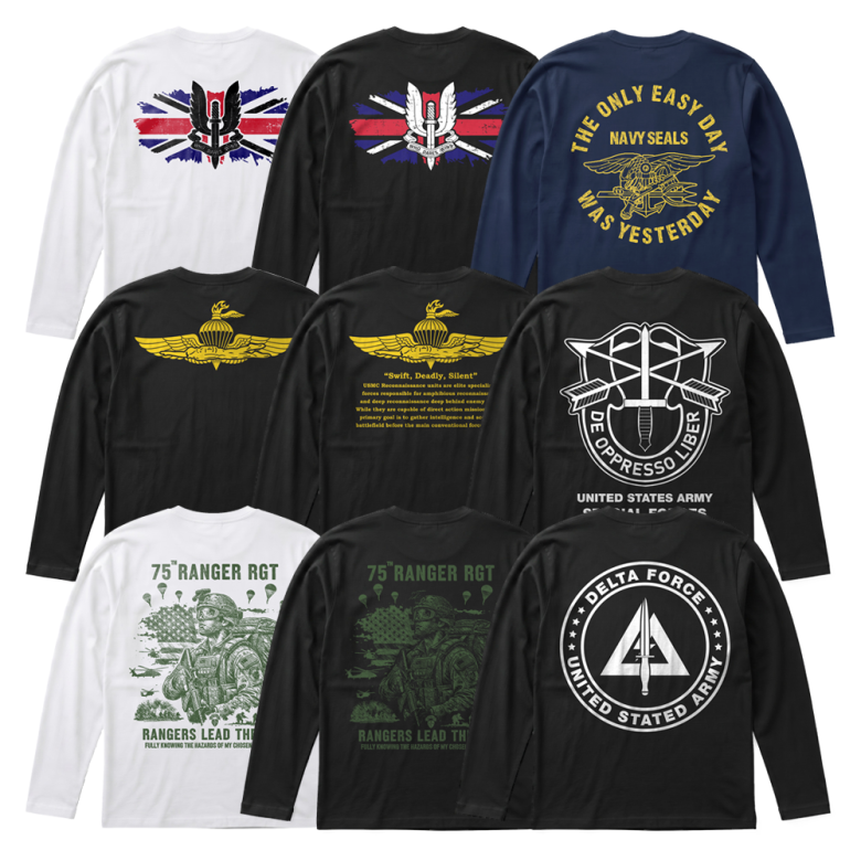 로크택티컬(ROK TACTICAL) (1+1) 로크택티컬 키즈 영미특수부대 긴팔 티셔츠