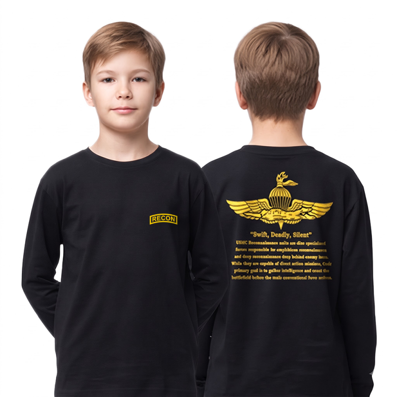 로크택티컬(ROK TACTICAL) (1+1) 로크택티컬 키즈 영미특수부대 긴팔 티셔츠