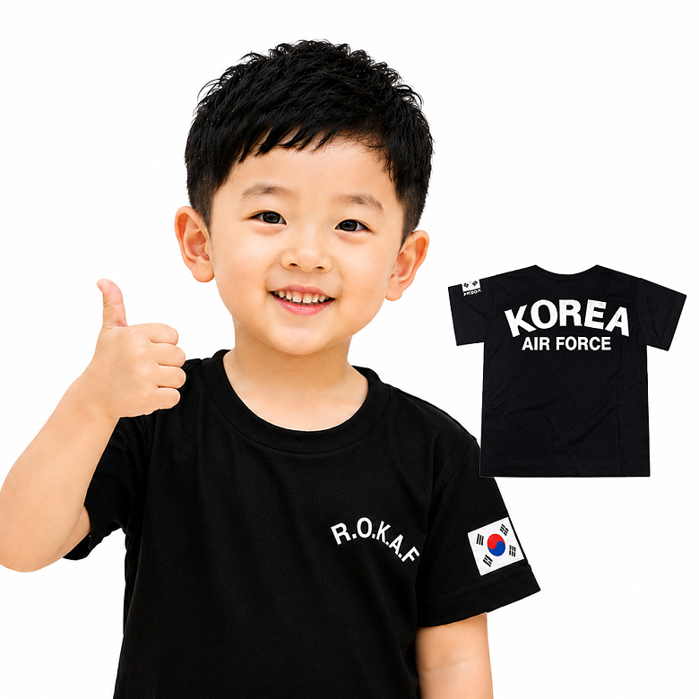 군화와고무신(gunhwawa gomusin) 군화와고무신 어린이 쿨링 ROKA 반팔 아동용 로카티 (KC인증)