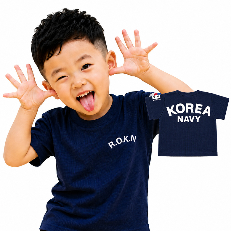 군화와고무신(gunhwawa gomusin) 군화와고무신 어린이 쿨링 ROKA 반팔 아동용 로카티 (KC인증)