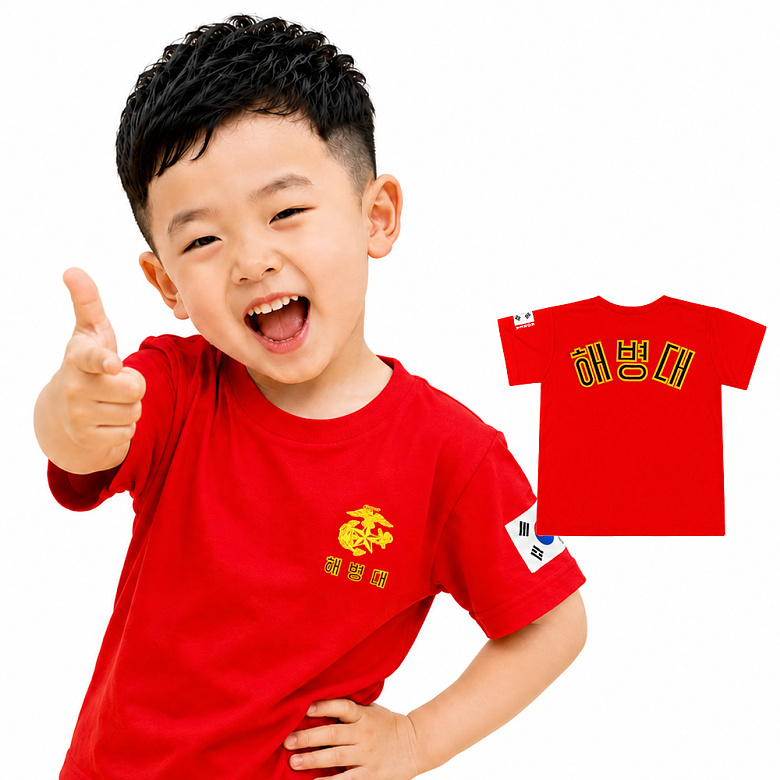 군화와고무신(gunhwawa gomusin) 군화와고무신 어린이 쿨링 ROKA 반팔 아동용 로카티 (KC인증)
