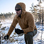 CQR 그리드 플리스 후드 집업 자켓 HKZ204