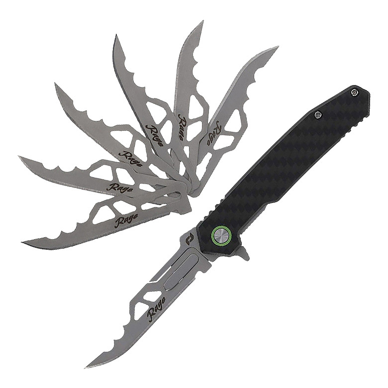 정밀한 절삭력의 슈레이드 인레이지 나이프+교체용 칼날 세트